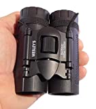 Folding Compact High Powered Waterproof Binoculars with Bak4 Prism Great for Low Light Vision and Crystal Clear Viewing for Wildlife, Bird Watching, Hunting, Traveling, Great Size for Adults and Kids