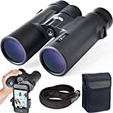 Gosky 10x42 Roof Prism Binoculars for Adults, HD Professional Binoculars for Bird Watching Travel Stargazing Hunting Concerts Sports-BAK4 Prism FMC Lens-with Phone Mount Strap Carrying Bag