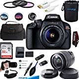 EOS Rebel T100 Digital SLR Camera with 18-55mm Lens Kit + Essential Accessories Bundle